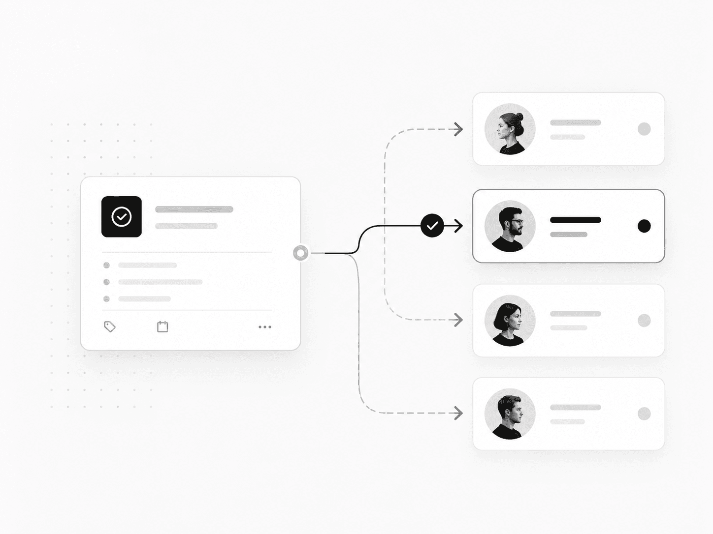 Operations workflow routing work to the right team member