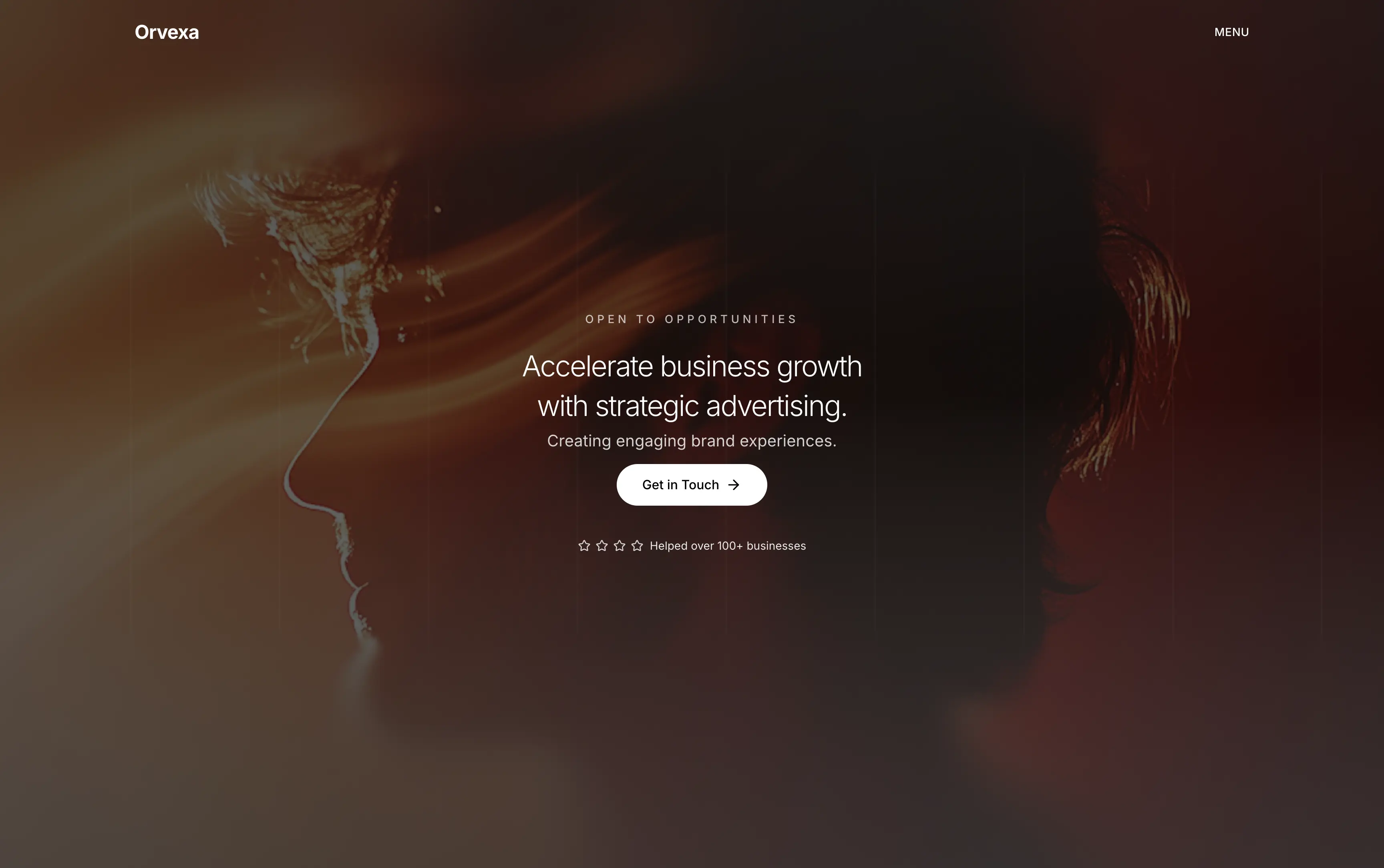 Orvexa Studio Creative agency website website preview