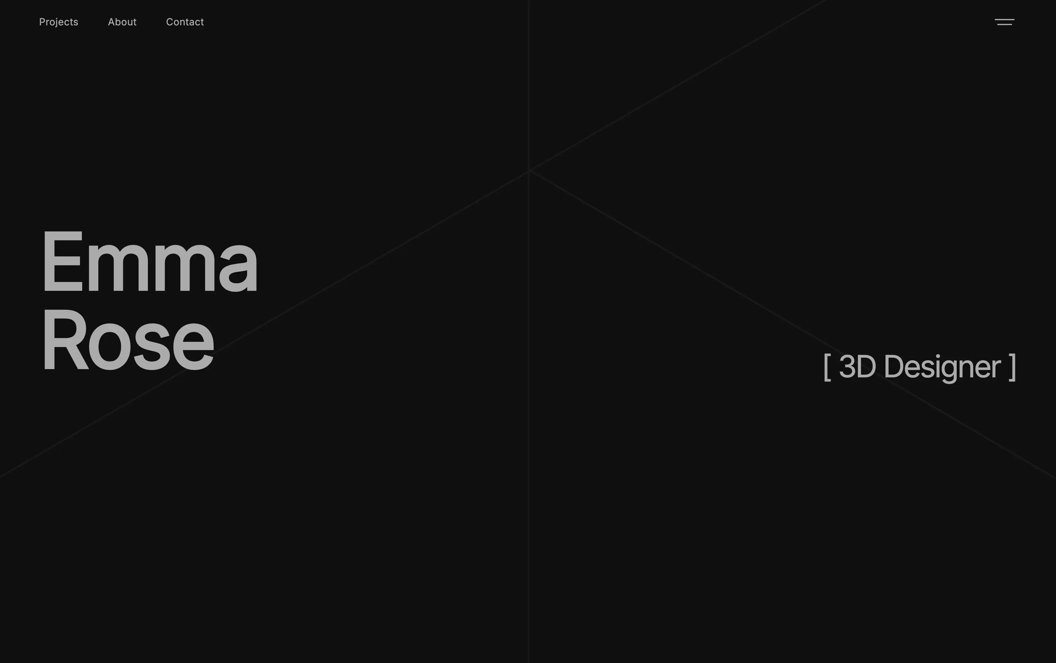 Oversight Dark creative portfolio website preview