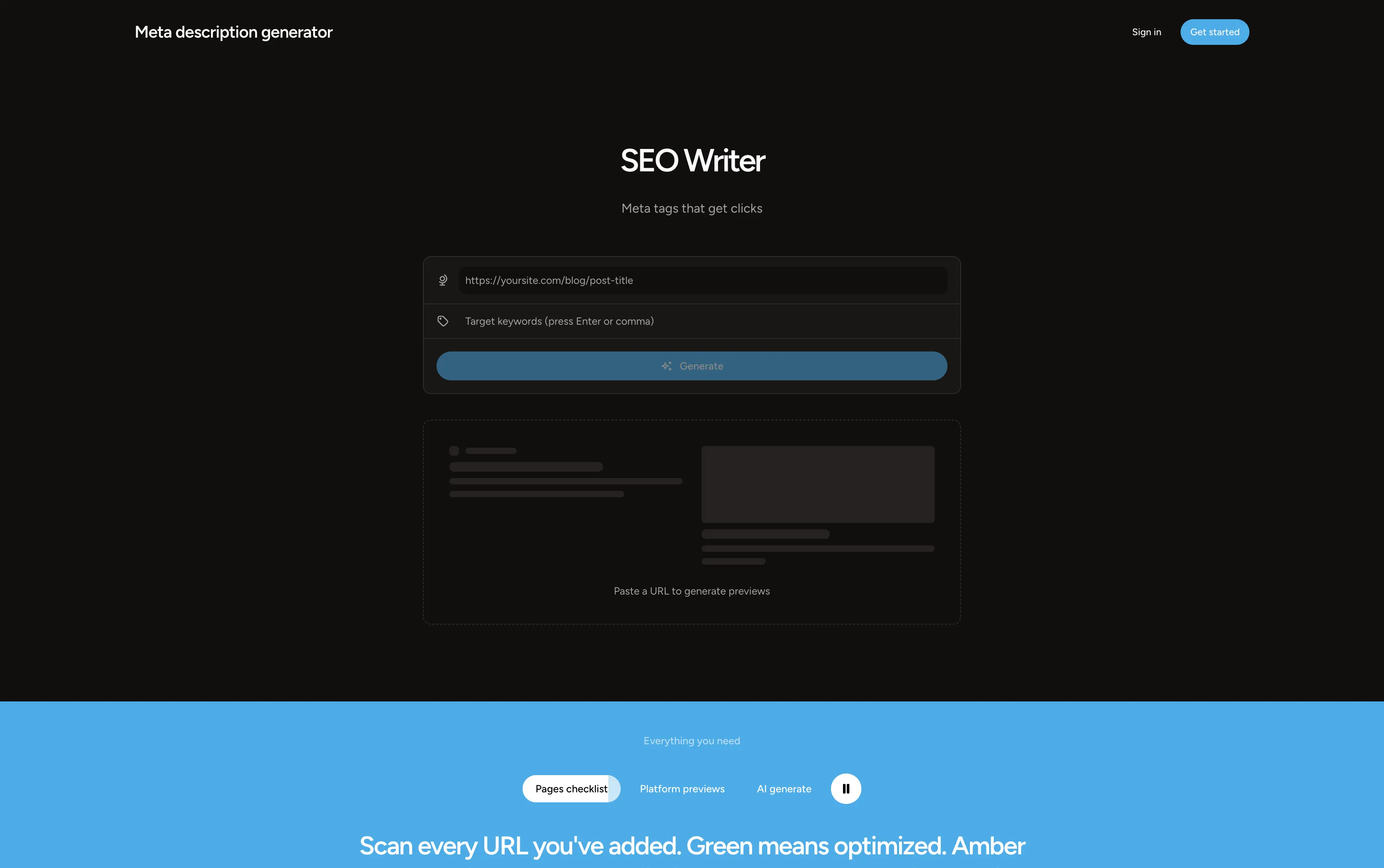 AI application interface showing a working product experience around an AI feature